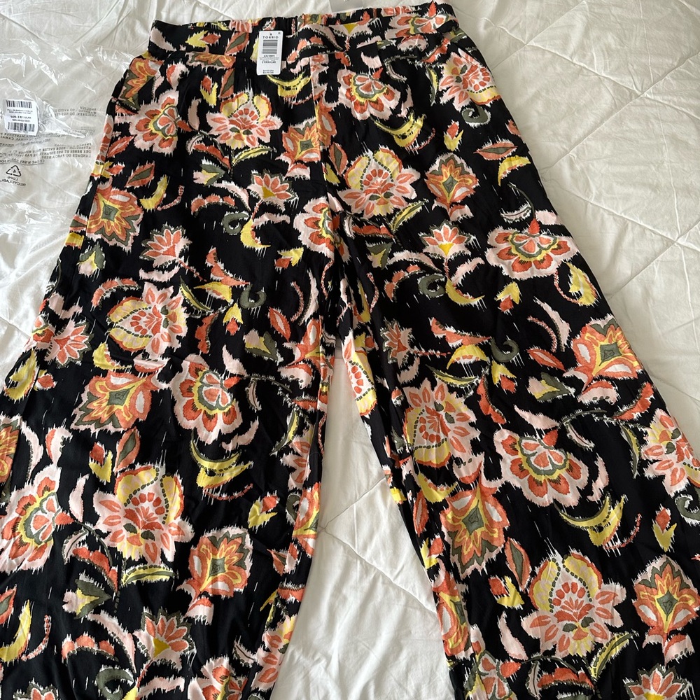Torrid Multicolor Floral Wide-Leg Pants